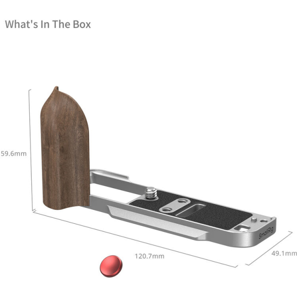 SmallRig L-Shape Mount Plate fa markolattal - Fujifilm X-T30 (ezüst) 04