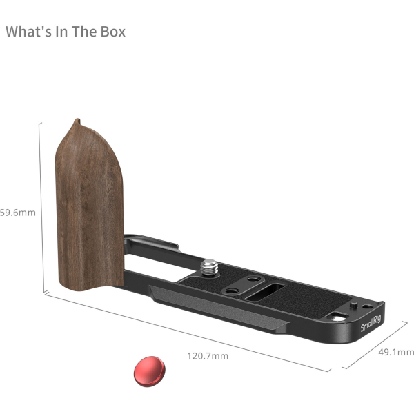 SmallRig L-Shape Mount Plate fa markolattal - Fujifilm X-T30 (fekete) 04