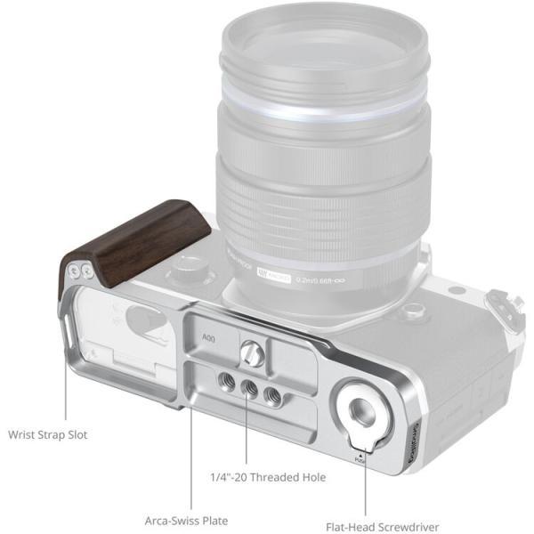 SmallRig L-Shaped Mount Plate fa markolattal - OM System OM-3 04