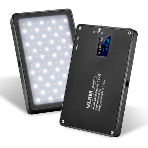 Ulanzi Vijim VL-1 változtatható színhőmérsékletű, dimmelhető LED lámpa beépített akkumulátorral 03