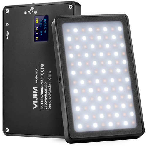 Ulanzi Vijim VL-1 változtatható színhőmérsékletű, dimmelhető LED lámpa beépített akkumulátorral 06
