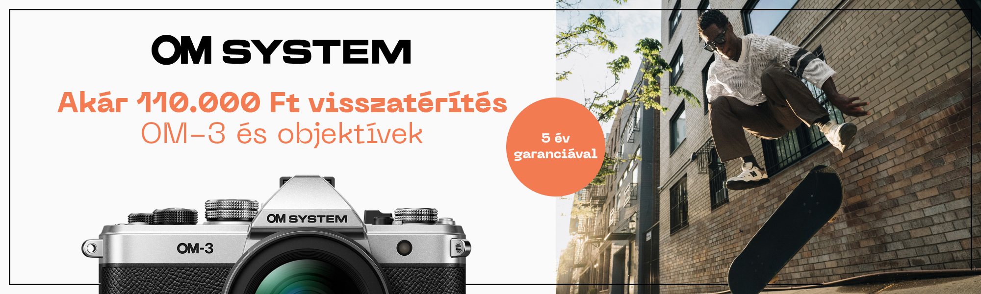 OM System OM-3 cashback akció